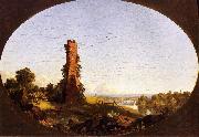 Frederic Edwin Church New England Landscape with Ruined Chimney Germany oil painting artist